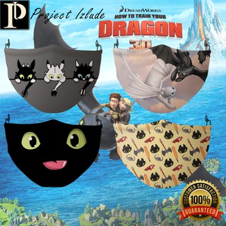 How To Train Your Dragon Face Mask (Kids and Adult) 3PLY - Reusable, Adjustable and Washable