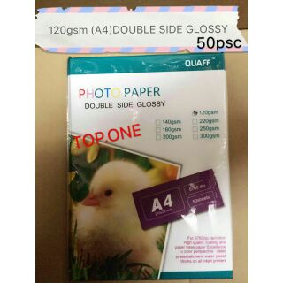 QUAFF/120gsm/A4 Double sided glossy photo paper