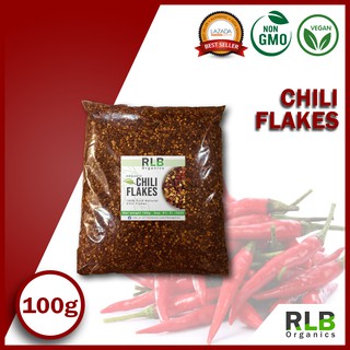 100 grams Organic Pure Natural Chili Pepper Flakes - Chili Flakes Crushed Red Chili Pepper Flakes