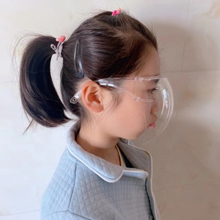 (Full Face Shield) child PC with eyeglass glasses Clear transparent Protective Anti-splash Safety acrylic (1)
