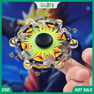 GL [Ready Stock] Running Fidget Spinner Hand Top Spinners Glow Figet Spiner Stress Relief Adult Kids Toys Naruto, Sasuke,Spaceman,Pikachu