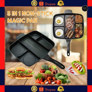 JECA Non-stick Magic Pan 5-in-1 Grill Frying Plate Induction Compatible