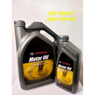 TOYOTA MOTOR OIL FULLY SYNTHETIC 5W-30 (GASOLINE & DIESEL ENGINES)