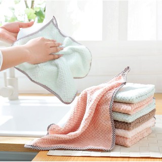Dish Towel Oil-free Super Absorbent Microfiber Kitchen Dish Cleaning Cloth