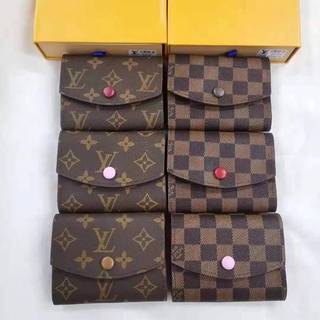 bags☬LV Short Bifold Wallet for Women with Box Dust Bag Card #60193