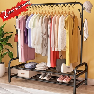 Bedroom clothes hanger floor drying rack balcony drying Rack (1 side hang in) (1)
