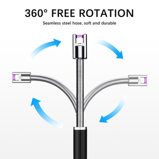 Electric Touch Arc Lighter Flameless USB Rechargeable Plasma Lighter Windproof for Kitchen Gas Stove (2)