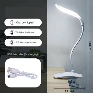 TIGER LED Desk Lamp with Clip Rechargeable Powered Touch Sensor Controlled LED Desk Lamp