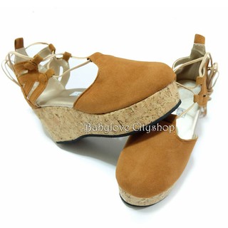 Gamusa Clogs Wedge Brown Kids Shoes (1)