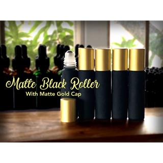 10ml Matte Black Roller Bottles