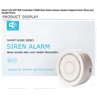 Smart Security Siren Alarm Wifi