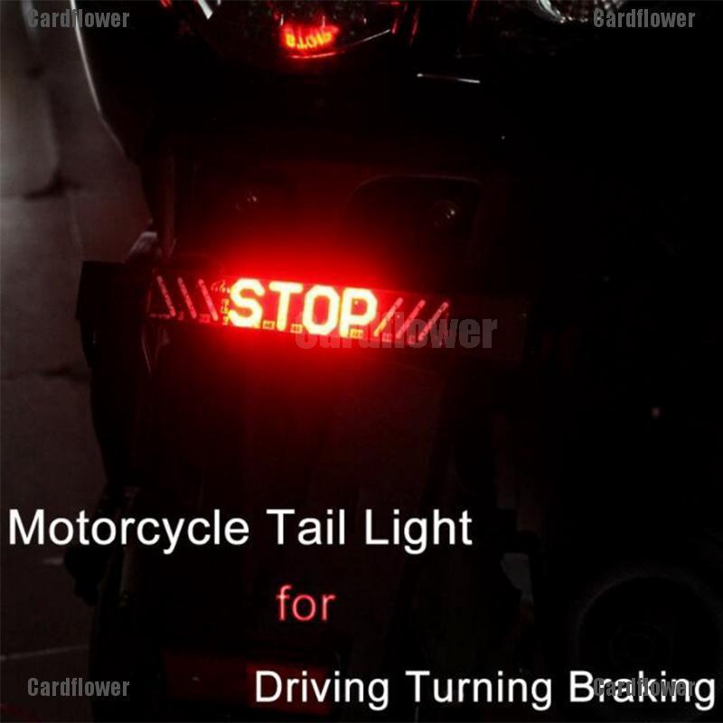 51 LED Motorcycle Rear Tail Stop Brake Turn Signal License Plate Light DRL Lamp (1)