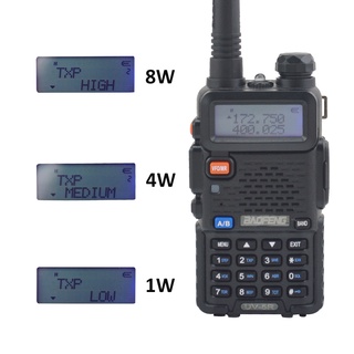baofeng UV-5R 8W Dual Band Walkie Talkie VHF UHF Portable FM Two way radio with free Earpiece