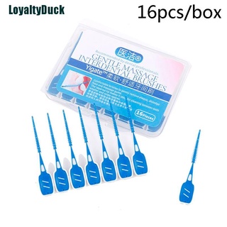 [LoyaltyDuck] 16pcs Interdental Brushes Cleaning Floss Teeth Dental Oral Care Tool