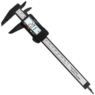 【Free shipping with ₱199】LCD Electronic 6 Inch Digital Carbon Fiber Vernier Calipers