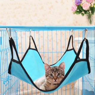 Cat Hammock Hanging Soft Fleece Hamster Rabbit Cage Beds For Pet Sleeping 40x50cm