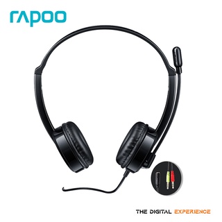 Rapoo H100 Wired Stereo Headset (Standard 3.5mm jack) Black (1)