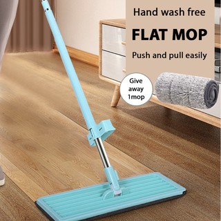 ﹉▪Self Squeezed Mop Map Smart 360 degrees Mop Flat mop bathroom Super Durable Easy Cleaning Mop Head