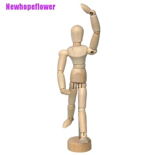 [[NFPH]] 5.5" Drawing Model Wooden Human Male Manikin Blockhead Jointed Mannequin Puppet (2)