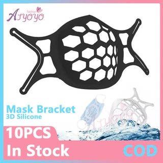 (READY STOCK)10PCS 3D Silicone Mask Bracket Holder Inner Support Breathing Assist Frame Reusable