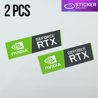 2pcs. NVIDIA GEFORCE RTX STICKER (PC gamer vinyl)