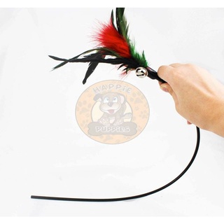 Cat Bite-Resistant Feather Long Teaser Stick Toy