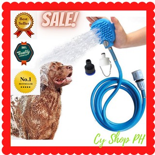 PET BATHING TOOL SCRUBBER AND WATER SPRAYER HOSE
