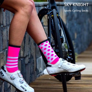 SKYKNIGHT High Quality Professional Cycling Socks Men Women Road Bicycle Socks Outdoor Brand Racing Bike Compression Sport Socks