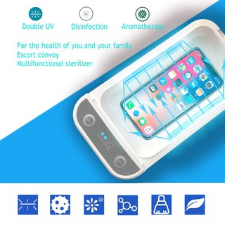Portable UV Sterilizer Cellphone Sanitizer Disinfection Box for Smartphone Mask Jewelry Key Glasses (2)