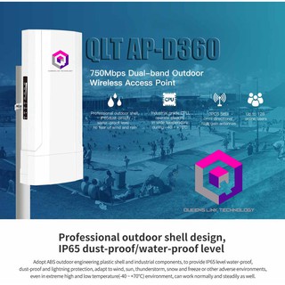QLT AP-D360 750Mbps Dual-band Outdoor Wireless Access Point