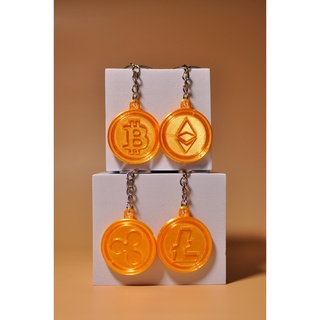 3D Crypto Currency Keychains
