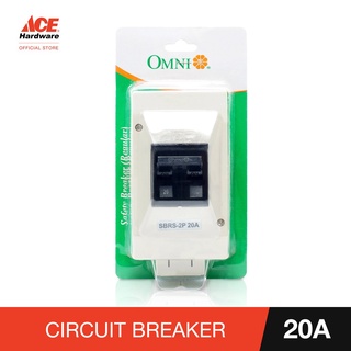 OMNI Circuit Breaker 20A 2Poles W/ Universal Outlet