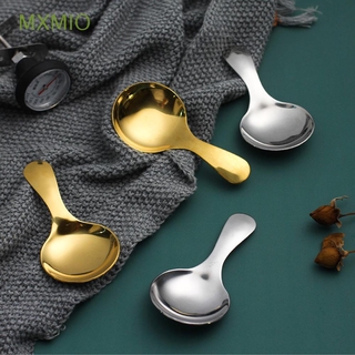 MXMIO Mini Coffee Spoon Short Handle Stirring Spoon Teaspoon Kitchen Tool Small Stainless Steel Dinnerware Condiment Sugar Coffeeware