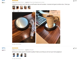 USB Wood Grain Cup Warmer Heat Beverage Mug Mat Keep Drink Warm Heater Mugs Coaster (5)