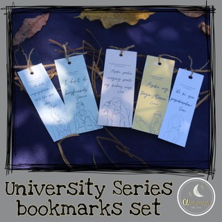 University Series Inspired Bookmarks Set