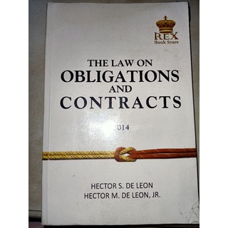 THE LAW ON OBLIGATIONS AND CONTRACTS DE LEON 2014