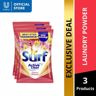 Surf Cherry Blossom Laundry Powder Detergent 2.34kg Pouch 3x