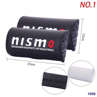 ✧¤Nissan Nismo Carbon Fiber Car Seat Neck Pillow Safety Belt Pad Cover Shoulder Pad Gap Leak-Proof S