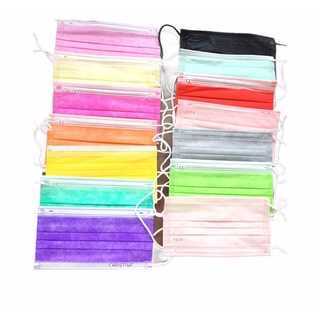 Colorful Colored disposable Surgical face mask 3PlyCOD PINK/BLUE/PURPLE/YELLOW/Hotpink/Green