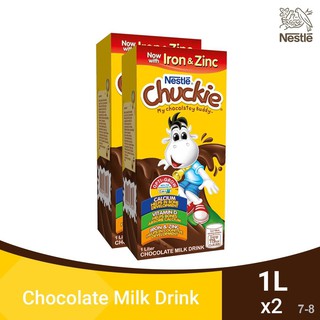♟CHUCKIE Chocolate-Flavoured Milk 1L - Pack of 2