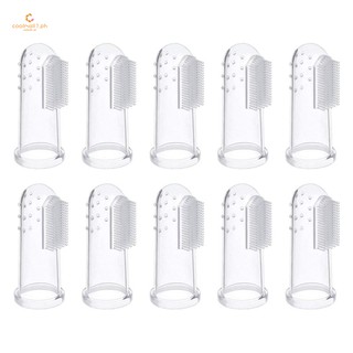 10 Pieces Soft Silicone Pet Finger Toothbrush, Tooth Cleaner Dog Cat Teeth Clean