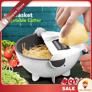 ★RC★Multifunction Vegetable Cutter Drain Basket Large Capacity Vegetables Chopper Shredder Grater