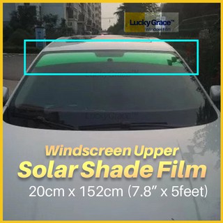 [20x152cm] Windshield Upper Solar Shading Windscreen Eyebrow Car Gadient Tint window tint films