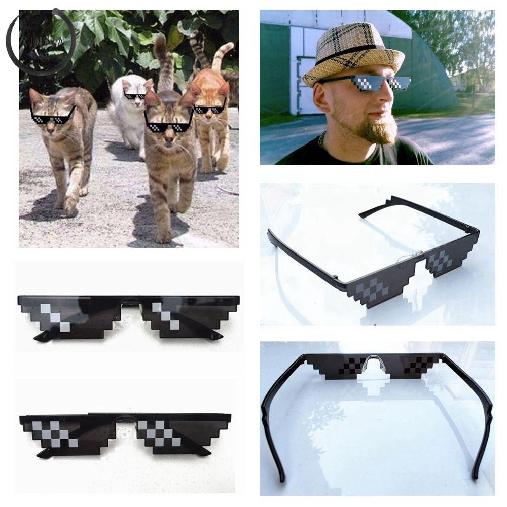 Deal With It thug life Glasses Mosaic Pixel Sunglasses Nice!