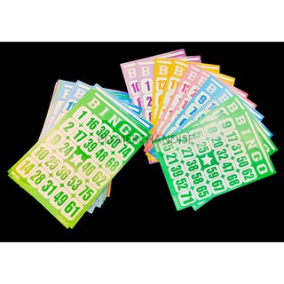 COD 100 PCS BEST SELLER BINGO CARDS PLAYING CARDS FAMILY CARD HIGH QUALITY REUSABLE GAME CARDS