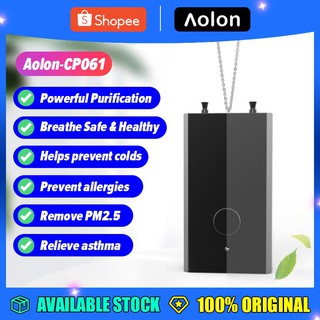Aolon Air Purifier ionizer Necklace CP061 Mini Personal air purifier Negative Ion No Radiation Remove PM2.5 Low Noise car Air Freshener for Adult PK ninja ion Cherry ion airtamer AVICHE air purifier necklace for viruses