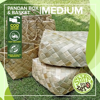 Medium Size: Eco Pandan Planter Pot / Organizer / Bayong / Tampipi Box / Giftbox ~COD~