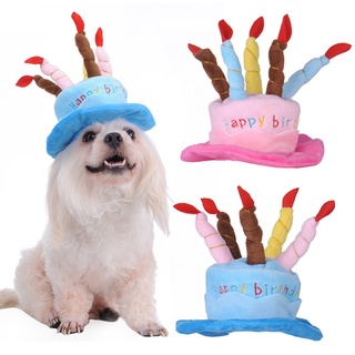 cap✉[Buddy]Cute Pet Cat Dog Birthday Hat Cap for Dogs Pets Happy Birthday Party Hat with 5 Color Ca