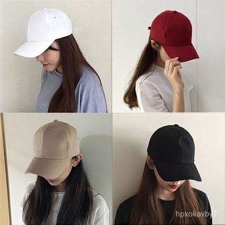 Spring and Summer Solid Color Baseball Cap Casual Peaked Cap Korean Style Fashion Sun Hat Sun Hat Ma