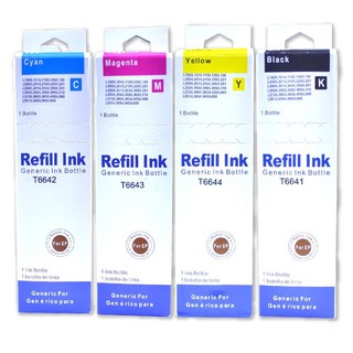Refill Ink For Epson L Series 70 ml Premium Dye ink 4 colors